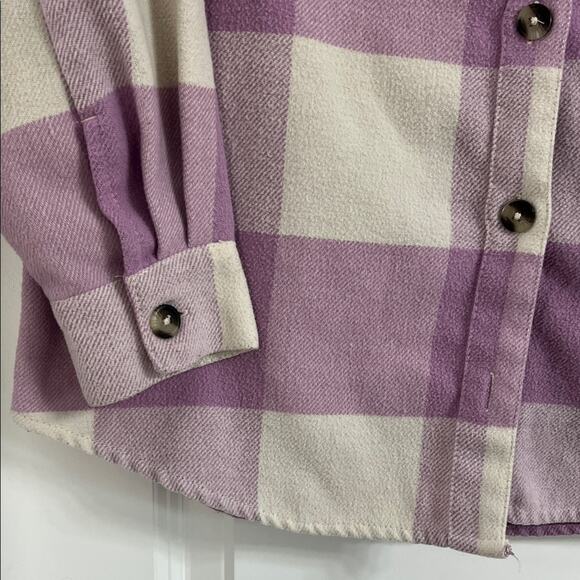 H&M Lavender and Cream Checkered Shirt - Picture 3 of 6